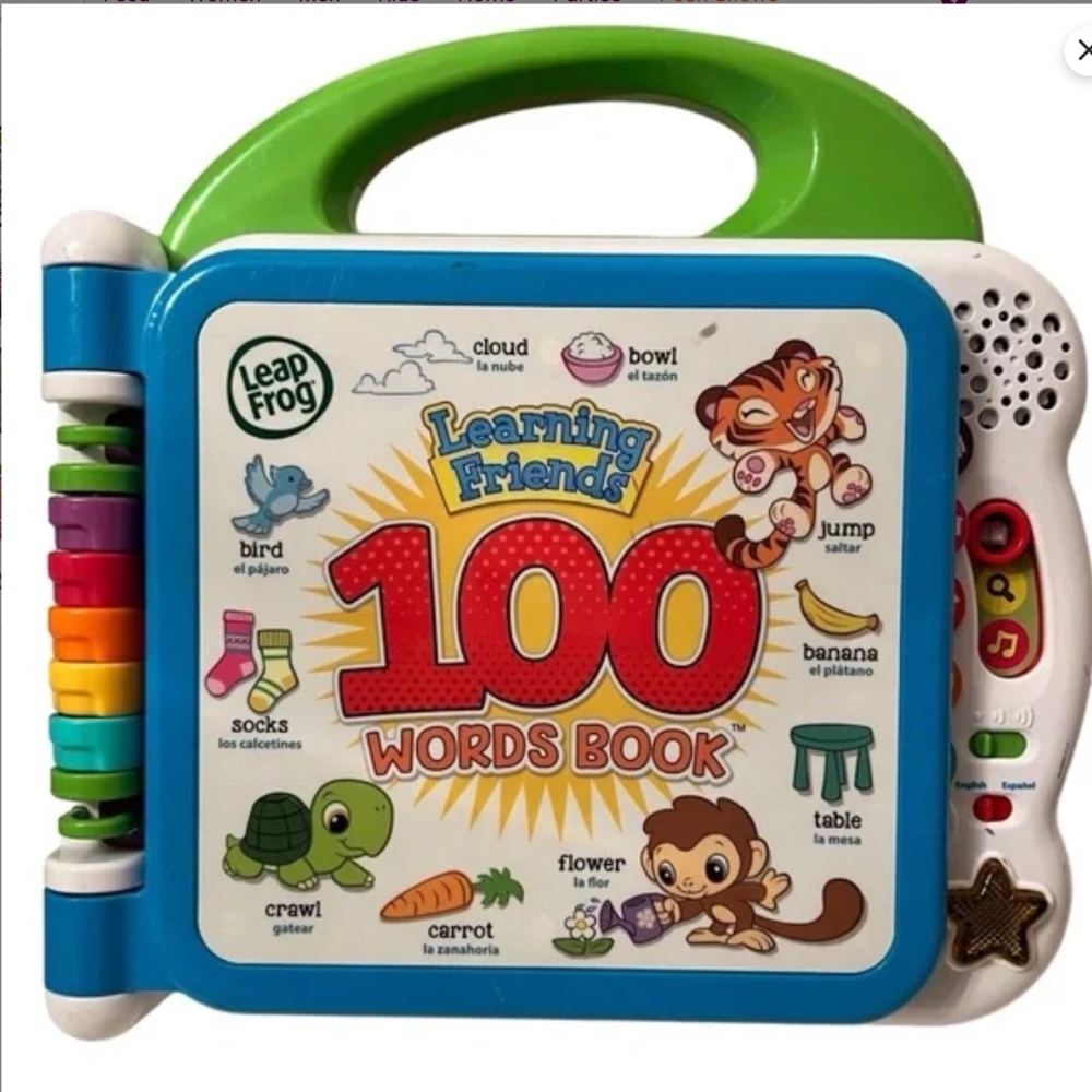 Leap Frog Learning Friends Bilingual English & Spanish 100 Word Books